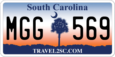 SC license plate MGG569
