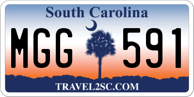 SC license plate MGG591