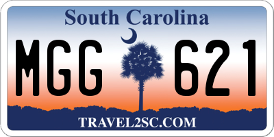 SC license plate MGG621