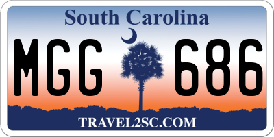 SC license plate MGG686