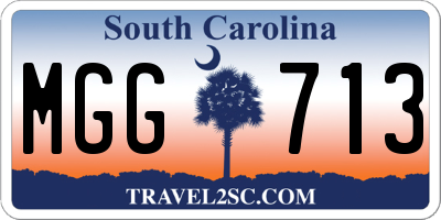 SC license plate MGG713