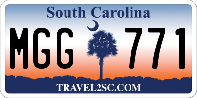 SC license plate MGG771