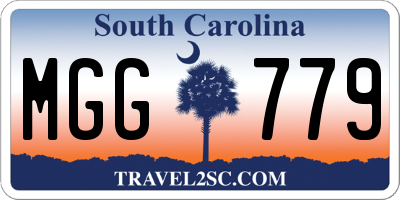 SC license plate MGG779