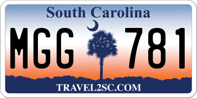 SC license plate MGG781