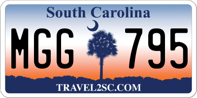SC license plate MGG795