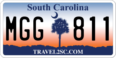 SC license plate MGG811