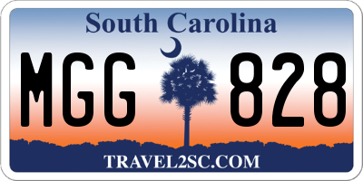 SC license plate MGG828