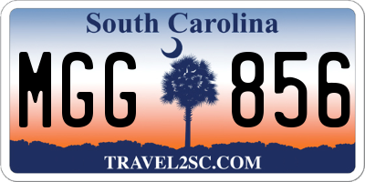 SC license plate MGG856