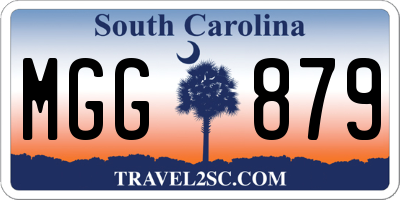 SC license plate MGG879