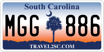 SC license plate MGG886