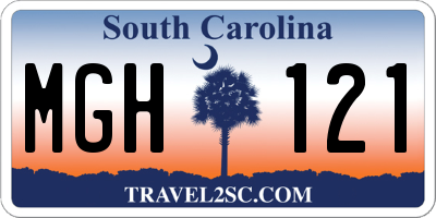 SC license plate MGH121