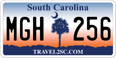 SC license plate MGH256