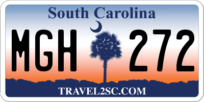 SC license plate MGH272