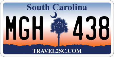 SC license plate MGH438