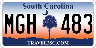 SC license plate MGH483