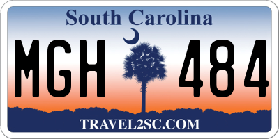 SC license plate MGH484