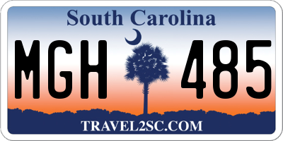 SC license plate MGH485