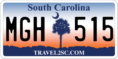 SC license plate MGH515