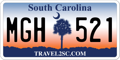 SC license plate MGH521