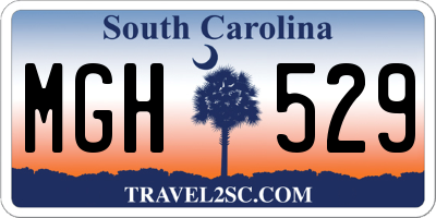 SC license plate MGH529