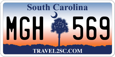 SC license plate MGH569