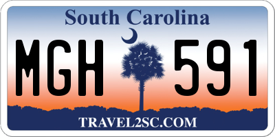 SC license plate MGH591