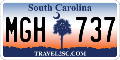 SC license plate MGH737