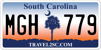 SC license plate MGH779