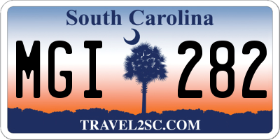 SC license plate MGI282