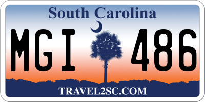 SC license plate MGI486