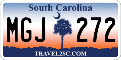 SC license plate MGJ272