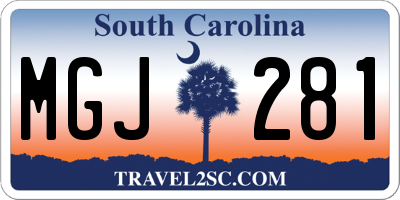 SC license plate MGJ281
