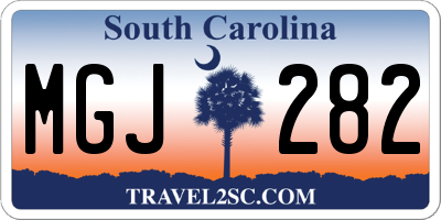 SC license plate MGJ282