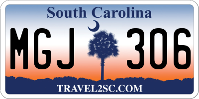 SC license plate MGJ306
