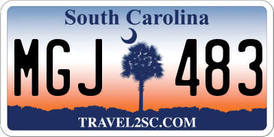 SC license plate MGJ483