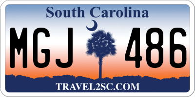SC license plate MGJ486