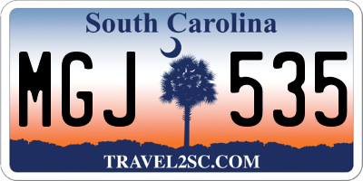 SC license plate MGJ535