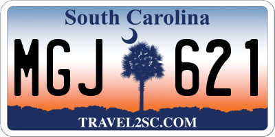 SC license plate MGJ621