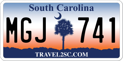 SC license plate MGJ741