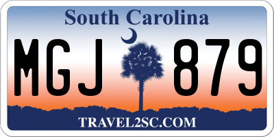 SC license plate MGJ879