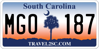 SC license plate MGO187