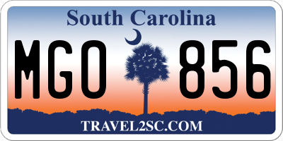 SC license plate MGO856