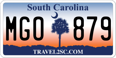 SC license plate MGO879