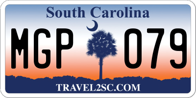 SC license plate MGP079