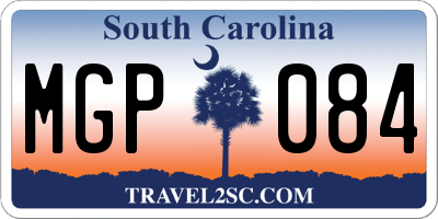 SC license plate MGP084