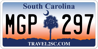 SC license plate MGP297