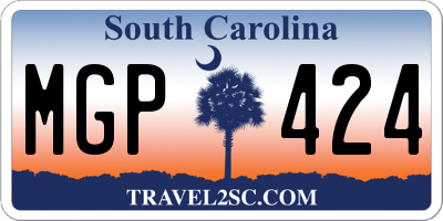 SC license plate MGP424