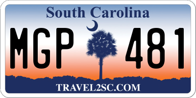SC license plate MGP481