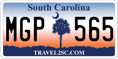 SC license plate MGP565