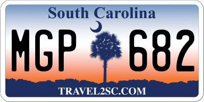 SC license plate MGP682